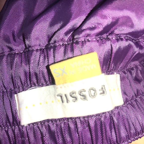 NWOT purple fossil mini skirt size XS - Picture 3 of 4